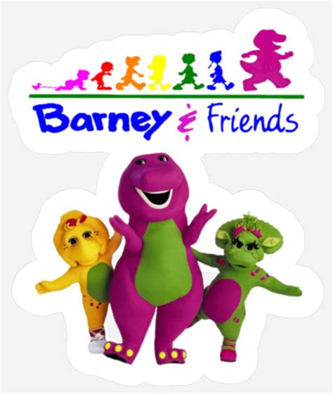 Barney The Dinosaur And Friends Stickers Sold By Peggi Persimmon SKU