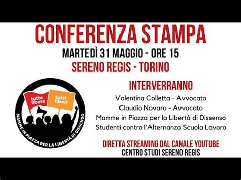 Conferenza stampa Mamme in piazza per la libertà di dissenso YouTube