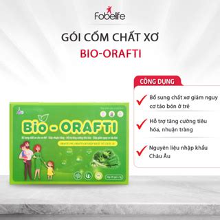 Cốm Xơ Hỗ Trợ Tiêu Hóa BIO ORAFTI FOBE Giúp Giảm Táo Bón Hộp 20 gói x ...