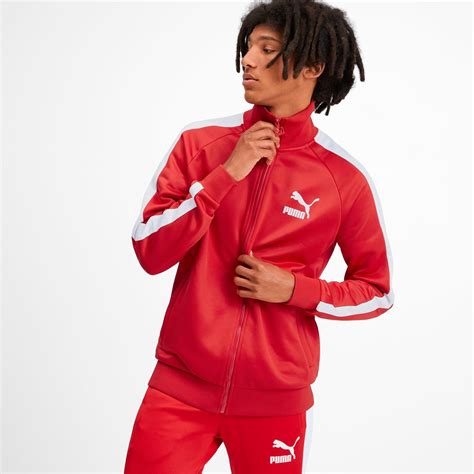 Puma Synthetic Iconic T Men S Track Jacket In Red For Men Lyst