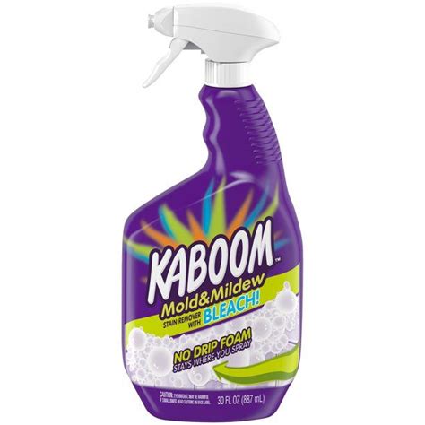 Kaboom Mold And Mildew Stain Remover With Bleach No Drip Foam 30 Oz