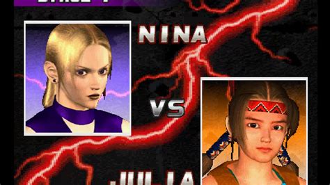 Tekken 3 PS1 Nina Arcade Mode Arranged Music Dec 12 2017