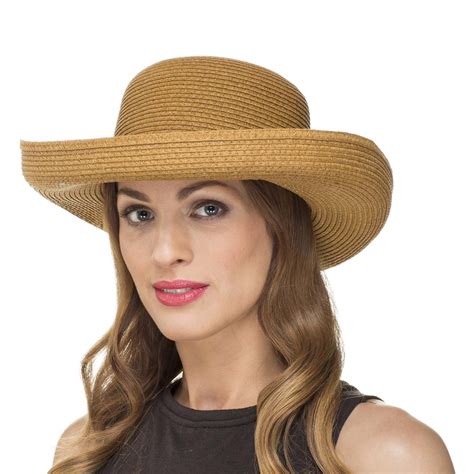 Ladies Womens Shapeable Foldable Wide Brim Paper Summer Sun Hat Ls2212 Ebay