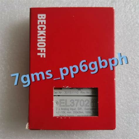 1 PCS NEW IN BOX BECKHOFF Module EL3702 EBay