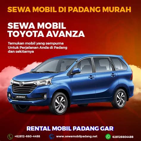 Rental Mobil Avanza Di Padang Murah Sewa Toyota Avanza Padang