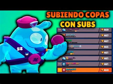 SUBIENDO COPAS Con SQUEAK CON SUBS En BRAWL STARS EN DIRECTO YouTube