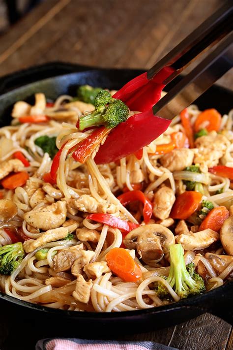 Easy Chicken Noodle Stir Fry Southern Bite