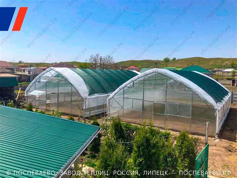 Купить промышленную теплицу Супермодуль 10М под плёнку — Поспеваево ПРО ...