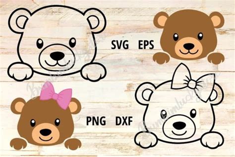 Cute Teddy Bear Face Graphic By Bumbimluckystore Creative Fabrica