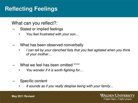 PPT - Reflection Of Feelings: Part 1 PowerPoint Presentation, free ...