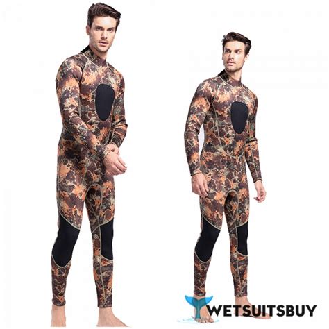 Mm Scr Neoprene Men S Wetsuit Warm Camouflage Diving Suit Fullsuit