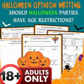 Halloween Opinion Paragraph Writing Prompts Graphic Organizers