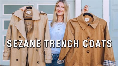 Sezane Scott Trench Coat Vs Sezane Clyde Trench Coat Review Sizing