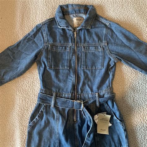 Primark Denim Jumpsuit Boiler Suit Size Belt And Depop