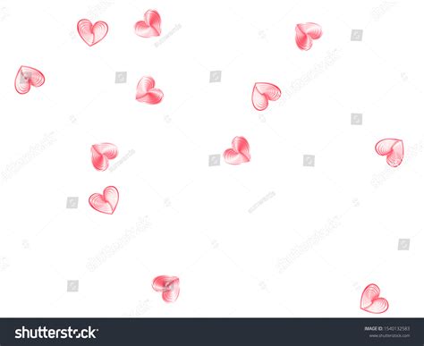 Red Hearts Flying Banner Backdrop Love Stock Vector Royalty Free