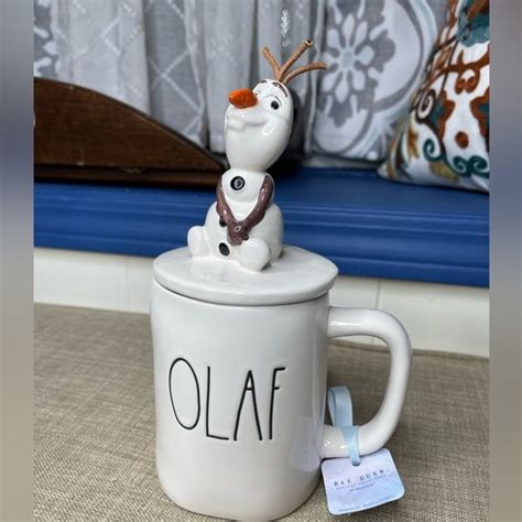 Rae Dunn Accents New Rae Dunn Olaf Disney Frozen Mug With Topper