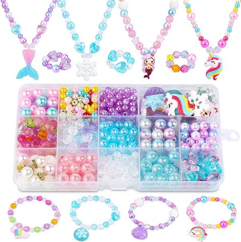 Sanlebi Enfants Bricolage Perles Set Pi Ces Bracelet Perle Pour