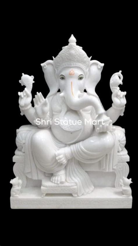 Marble Ganesha Statue Temple At In Jaipur Id