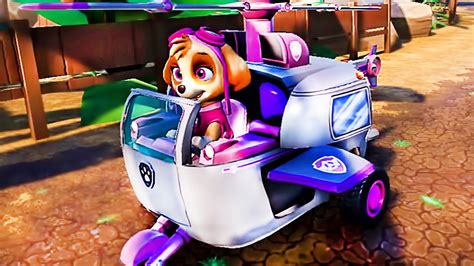 Paw Patrol Grand Prix Skye Participates In The Race Youtube