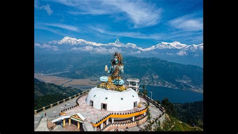 Lord Shiva Statue Pumdikot Pokhara Nepal Harharsambhu Harharmahadev