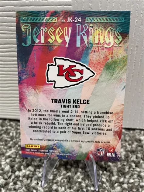 Maillot Donruss Travis Kelce Kings Patch Mem Chiefs Eur