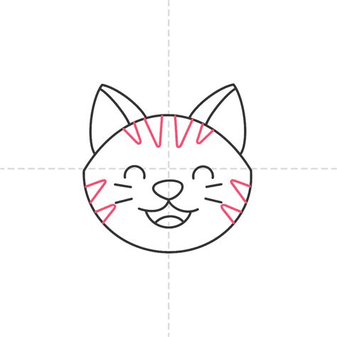 How To Draw A Cat Face In (7) Easy Steps For Kids