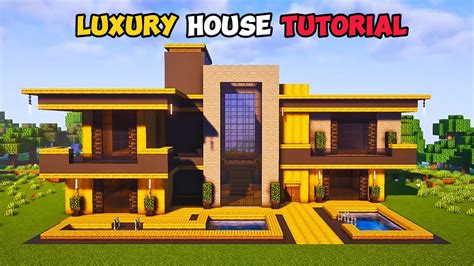 Minecraft Luxury House Tutorial Youtube