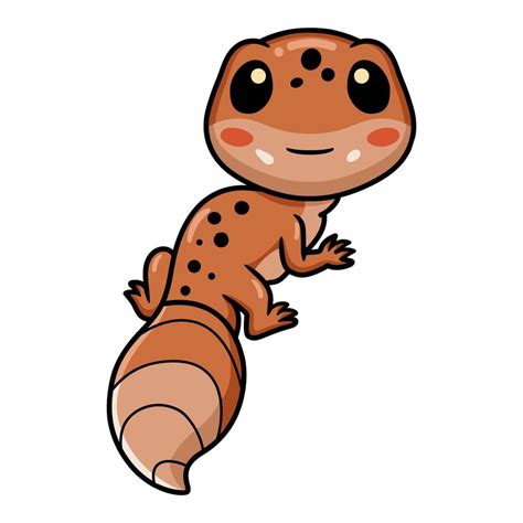 Cute leopard gecko cartoon character 13210071 Vector Art at Vecteezy