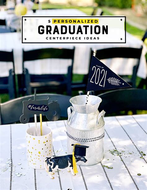 5 Personalized Graduation Centerpiece Ideas // Hostess with the Mostess®