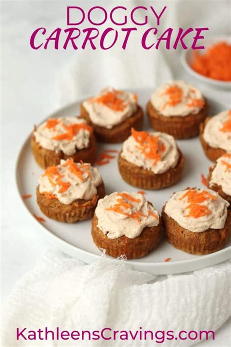 Carrot Cake for Dogs (Pupcakes) | Kathleen's Cravings