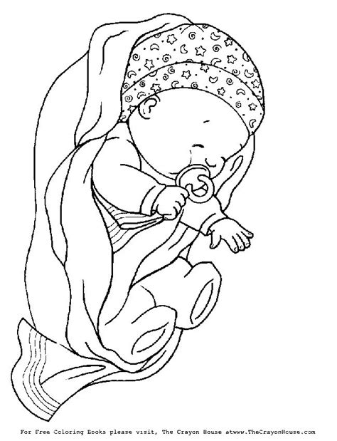 Newborn Baby Coloring Pages At Free Printable