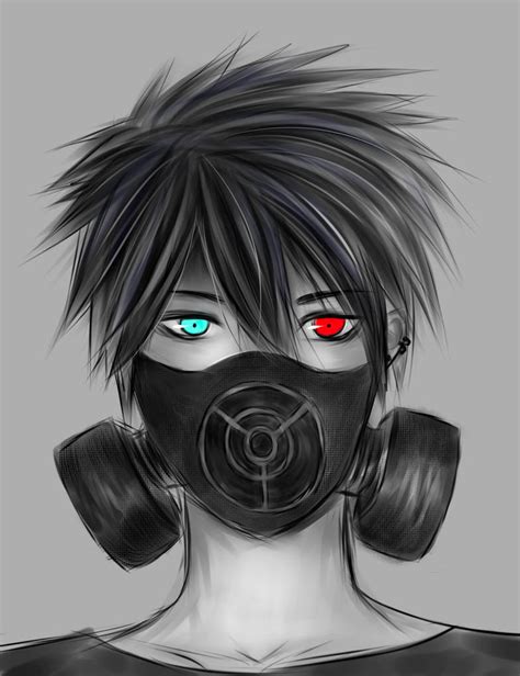 Anime Manga Boy with Gasmask by Kisunari on DeviantArt