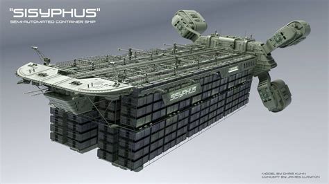 Concept Ships Sisyphus Semi Automated Container Ship By Chris Kuhn