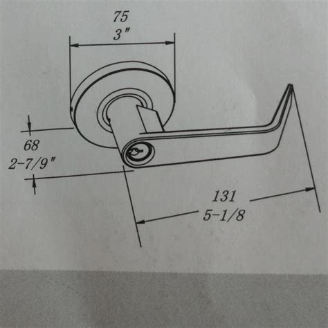 High Quality Zinc Alloy Cylindrical Handle Lever Set ANSI Grade 2 Door