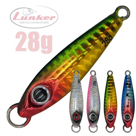 Aliexpress Buy Lunker Metal Shore Jig 28g Micro Jigging Long Cast