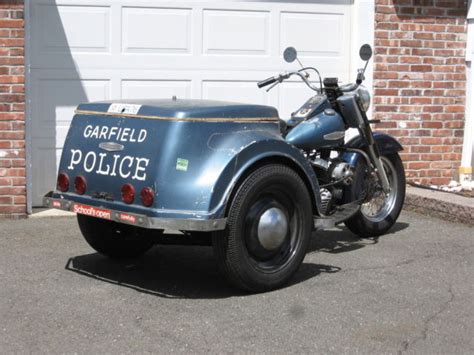 1968 Harley Davidson Servi Car New Jersey Police Trike Frame Off