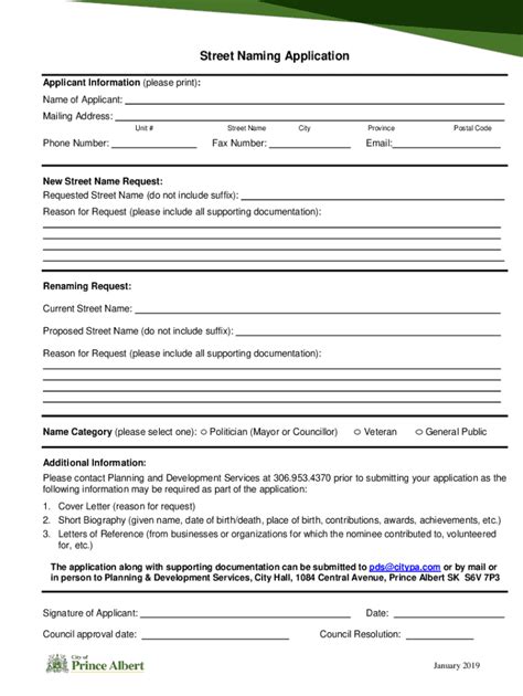 Fillable Online Situs Address And Street Naming Application Form