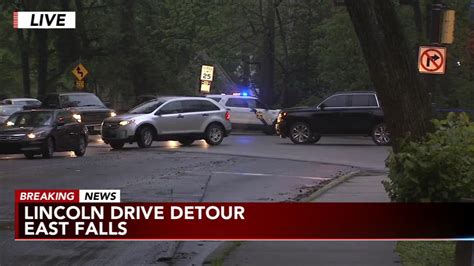 One Car Crash Briefly Shuts Down Portion Of Lincoln Drive 6abc Philadelphia