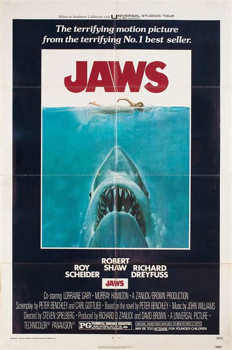 Jaws Original 1975 Us One Sheet Movie Poster Posteritati Movie