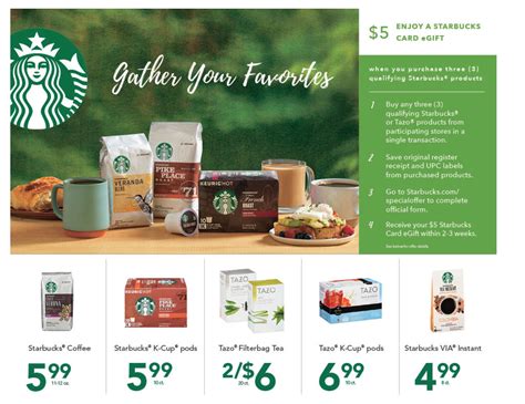 Starbucks Promotion at Harris Teeter: Buy 3, get $5 Gift Card - The ...