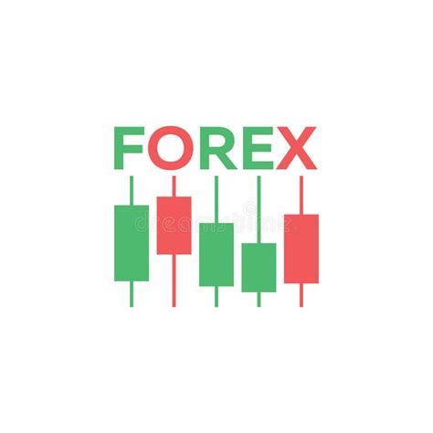 Logo Candlestick Trading Chart Analyzing In Forex Stock Market Stock Illustration