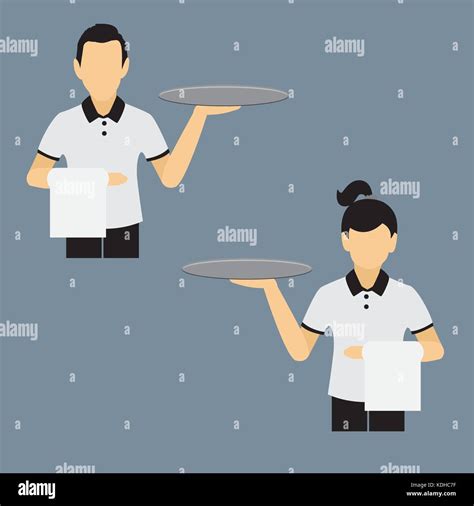 Waiter Cartoon Hi Res Stock Photography And Images Alamy