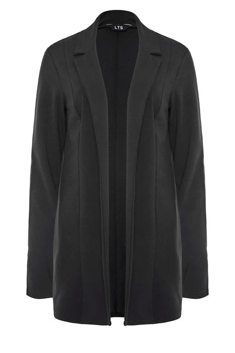 Lts Black Scuba Longline Blazer Long Tall Sally