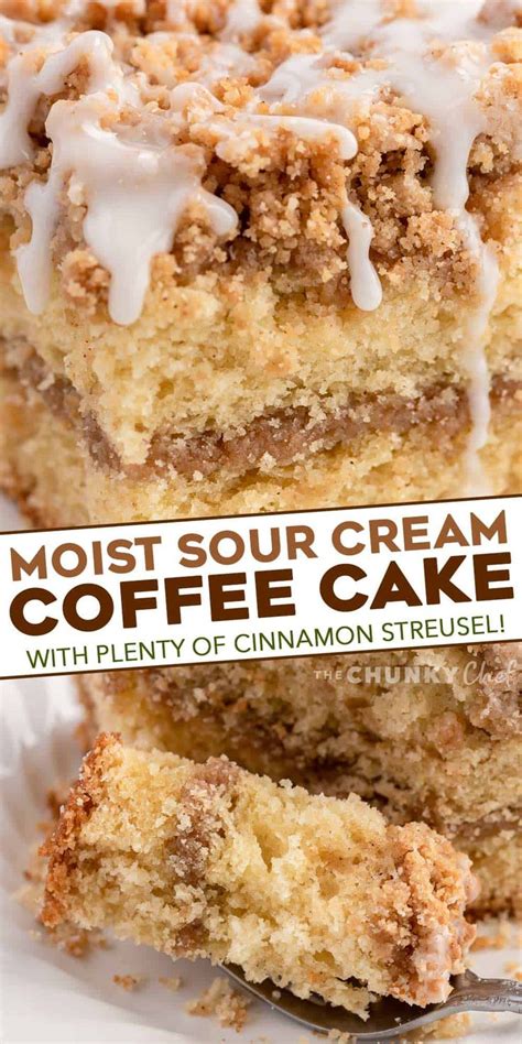 Irresistible Sour Cream Coffee Cake With Cinnamon Streusel