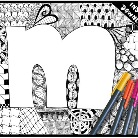 Zentangle Alphabet - Etsy