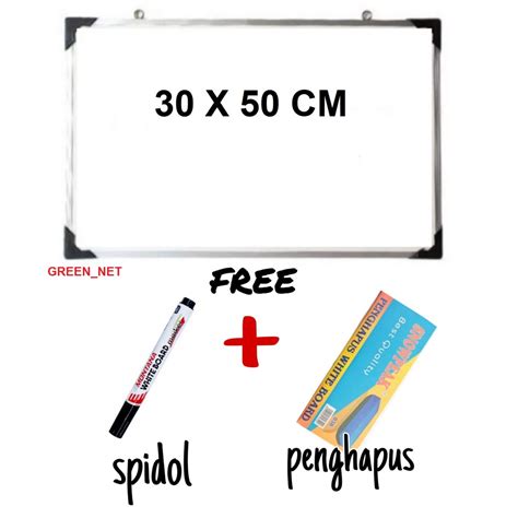 Jual Papan Tulis Spidol Dan Kapur Whiteboard Blackboard Ukuran 30X50