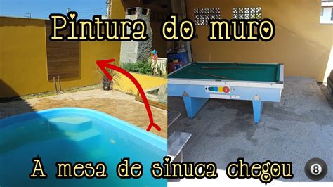 A mesa chegou Depois de muito tempo pintamos os muros Organização do