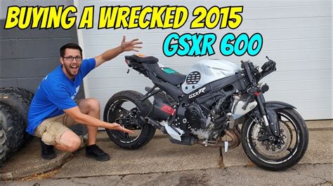 Buying A WRECKED GSXR 600 From Auction CLEAN TITLE Pt 1 YouTube