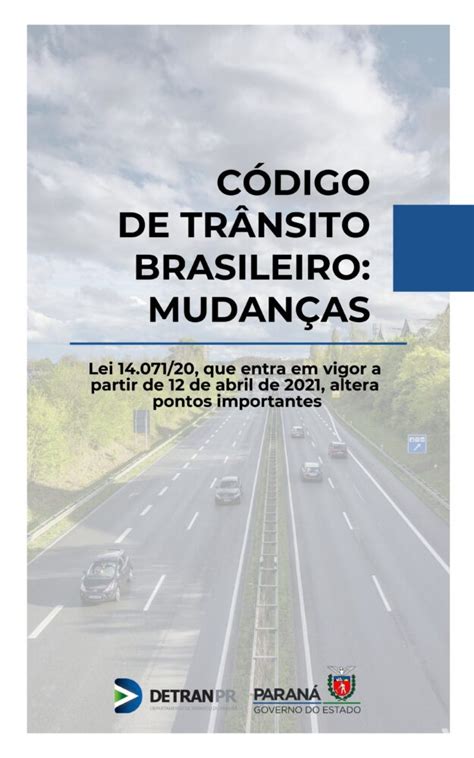 Detran Lan A E Book Para Explicar As Principais Mudan As No C Digo De