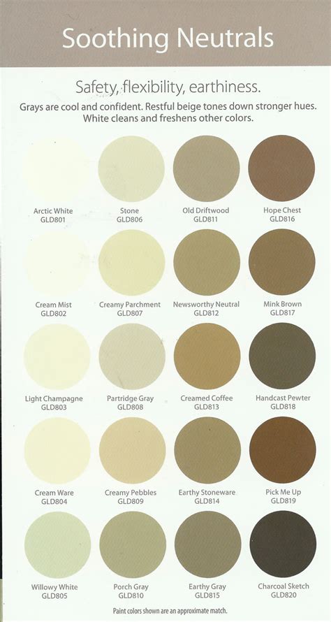 Glidden Soothing Neutrals Swatch By Celtiga On Deviantart In 2022 Glidden Paint Colors